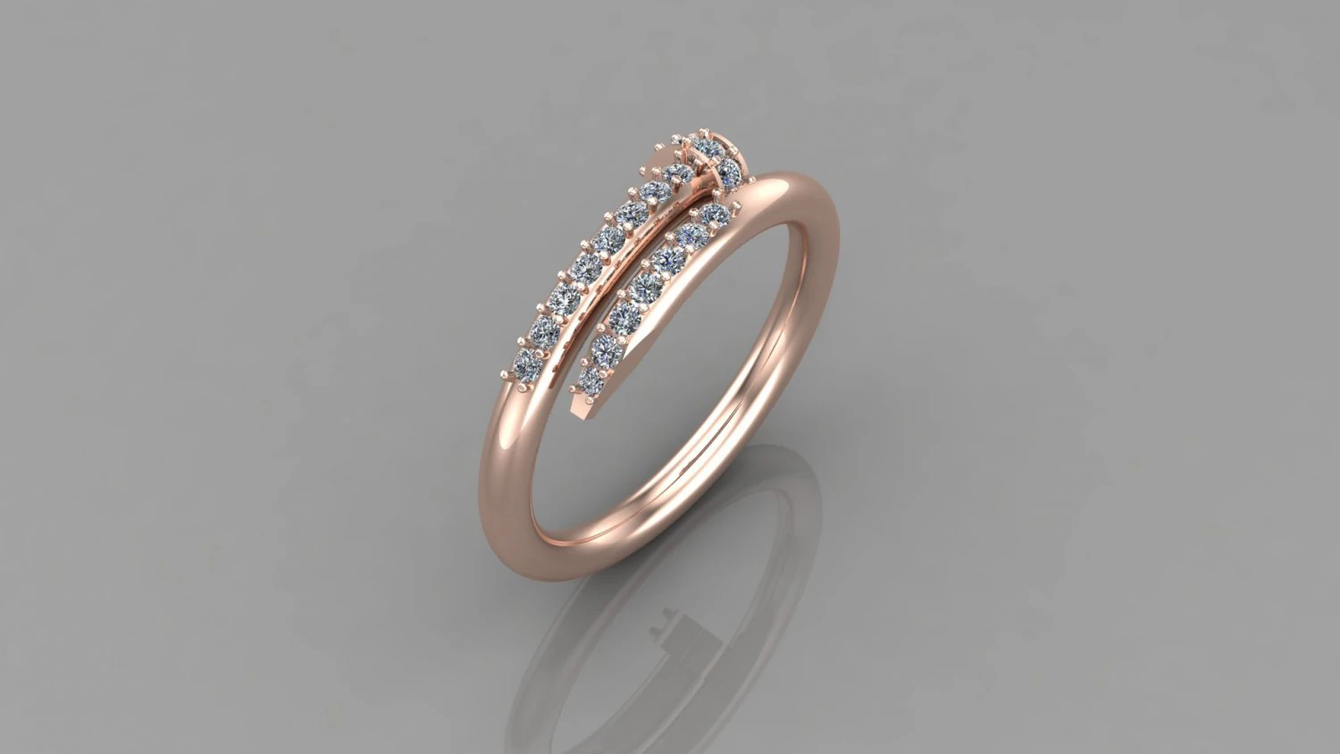 Women Ring Cad File 3D Print Model .c4d .max .obj .3ds .fbx .stl .blend