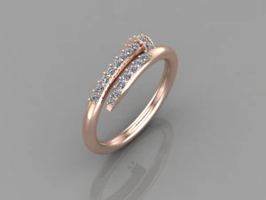 Arquivo Cad de anel feminino Modelo de Impressão 3D