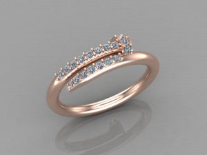 Women Ring Cad File Model Cetak 3D