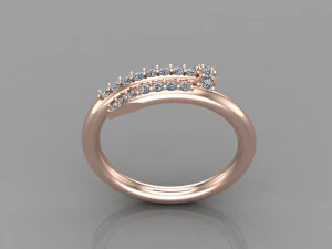 Women Ring Cad File 3D Print Model