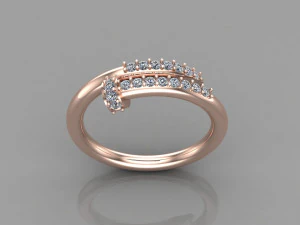 Women Ring Cad File 3D Print Model