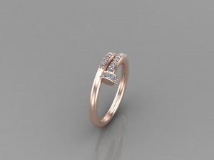 Women Ring Cad File Model Cetak 3D