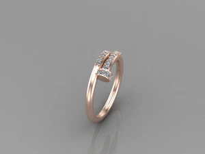 Women Ring Cad File 3D Print Model