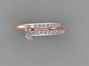 Women Ring Cad File 3D Print Model