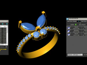 Women Ring Cad File 3D Print Model