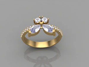 Women Ring Cad File 3D Print Model