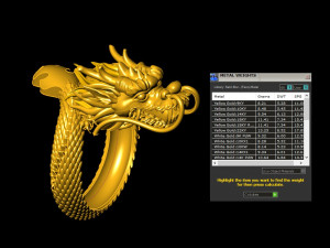 Man Ring Cad File Dragon Ring 3D 打印模型