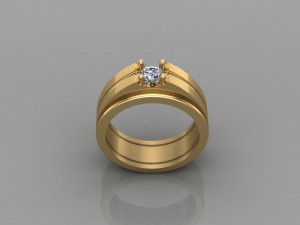Man Ring Cad File 3D Print Model