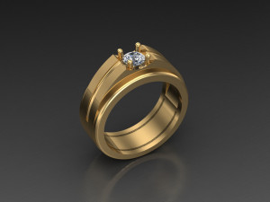 Man Ring Cad File 3D Принт Модель