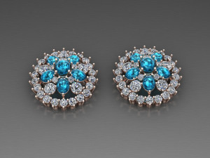 Women Earring Cad File 3D-Druckmodell