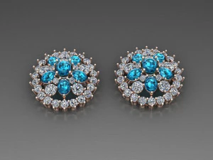 File Cad Anting Wanita Model Cetak 3D