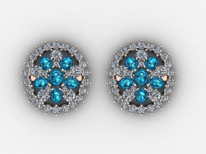 Women Earring Cad File 3D Print Model