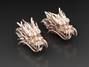 Dragon Earring Cad File 3D Print Model