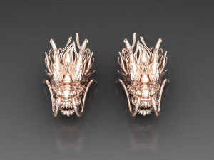 Dragon Earring Cad File Modèles 3D en vedette