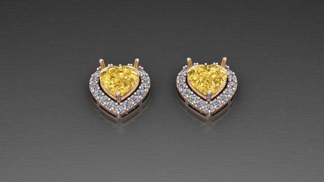 Women Earring Cad File 3D 打印模型 .c4d .max .obj .3ds .fbx .stl .blend 