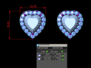 Women Earring Cad File 3D 打印模型