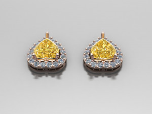 Women Earring Cad File 3D 打印模型