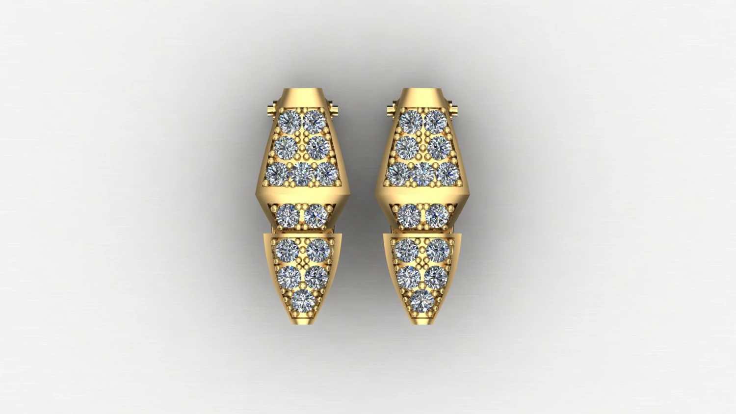 Women Earring Cad File 3D Print Model .c4d .max .obj .3ds .fbx .stl .blend 