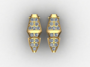 Women Earring Cad File 3D-Druckmodell