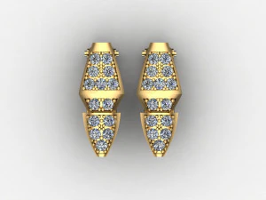 Women Earring Cad File 3D Print Model