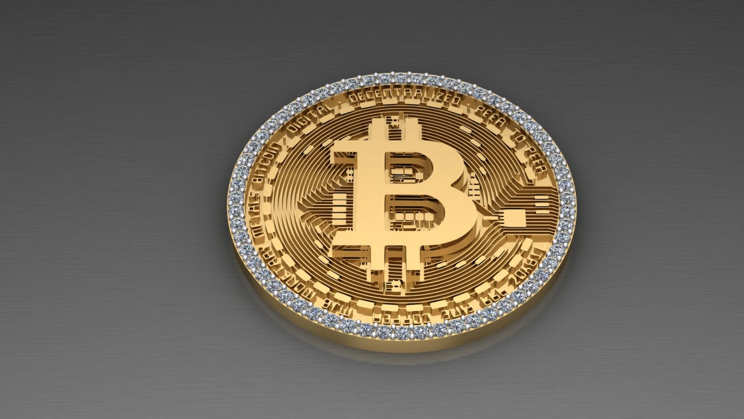 BitCoin Crypto Currency Cad File 3D Print Model .c4d .max .obj .3ds .fbx .stl .blend 