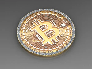 Файл CAD криптовалюти BitCoin 3D Принт Модель