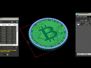 BitCoin Crypto Currency Cad File 3D 프린트 모델