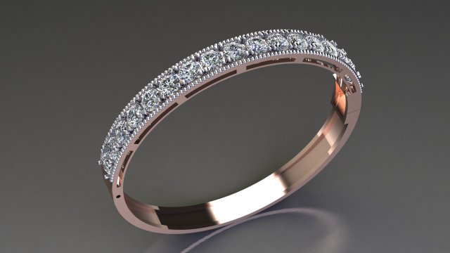 Bangle Cad File 3D Принт Модель .c4d .max .obj .3ds .fbx .stl .blend 