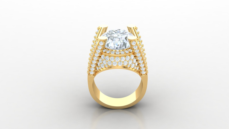 Man Ring Cad File Printing 3D Print Model .c4d .max .obj .3ds .fbx .stl .blend 