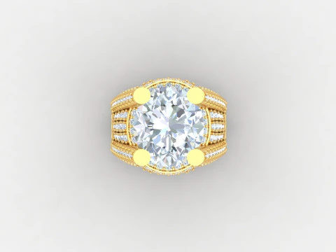 Man Ring Cad File Printing 3D Print Model