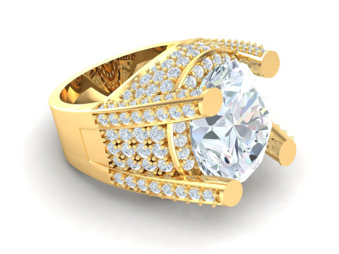 Man Ring Cad File Printing 3D Print Model