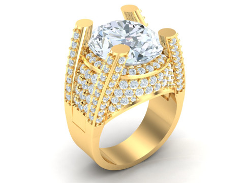 Man Ring Cad File Printing 3D Print Model