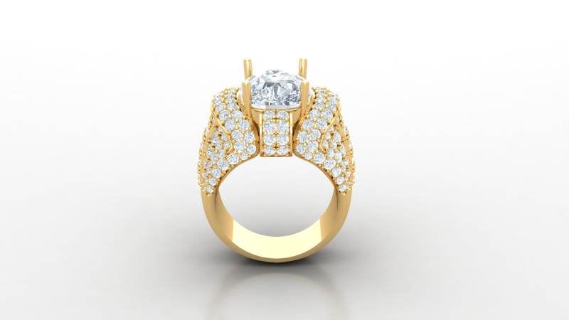 Man Ring Cad File Printing 3D Print Model .c4d .max .obj .3ds .fbx .stl .blend 