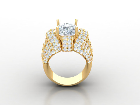 Man Ring Cad File Printing Modèles 3D en vedette
