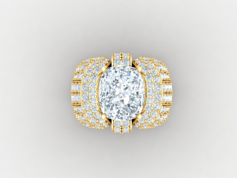 Man Ring Cad File Printing 3D Print Model