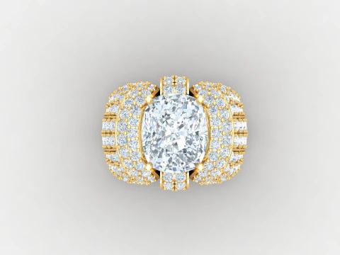 Man Ring Cad File Printing 3D Print Model