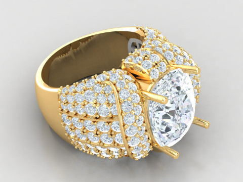 Man Ring Cad File Printing 3D Print Model