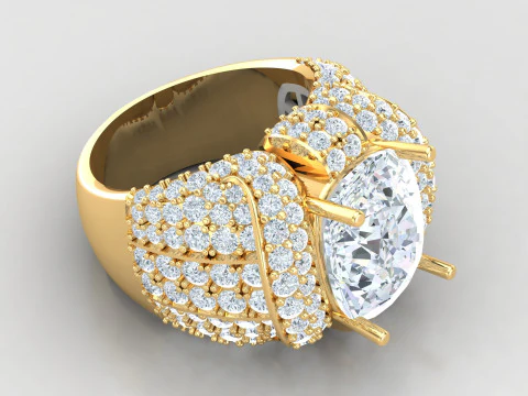 Man Ring Cad File Printing 3D Print Model