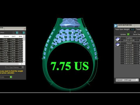 Man Ring Cad File Printing 3Dプリントモデル