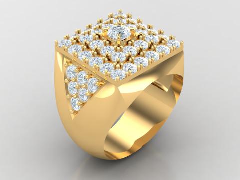 Man Ring Cad File Printing 3D Print Model