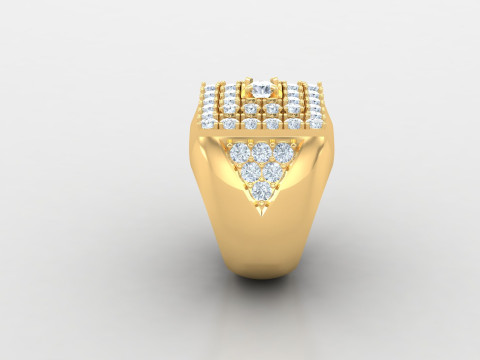 Man Ring Cad File Printing 3Dプリントモデル