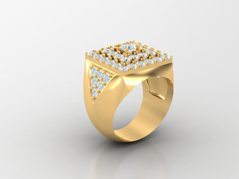 Man Ring Cad File Printing 3Dプリントモデル