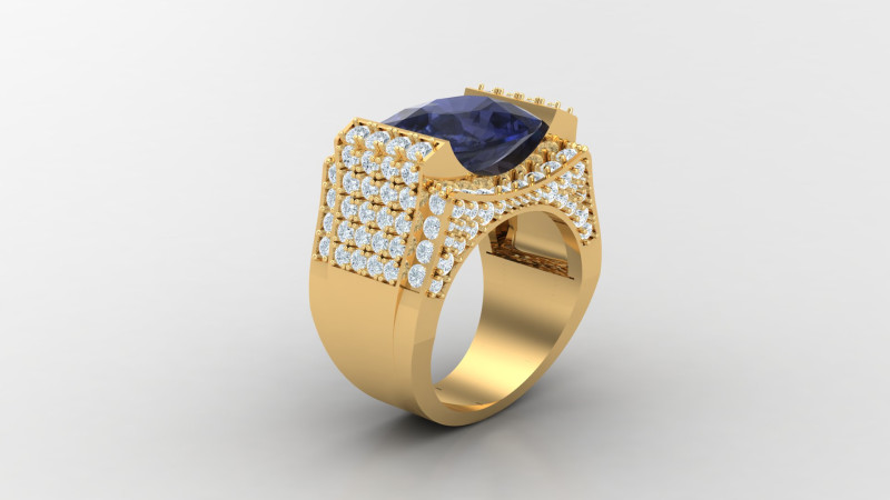 Man Ring Cad File Printing 3D Baskı Modeli .c4d .max .obj .3ds .fbx .stl .blend 