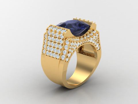 Man Ring Cad File Printing Modelo de Impressão 3D