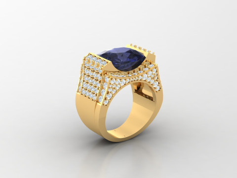 Man Ring Cad File Printing 3D Baskı Modeli