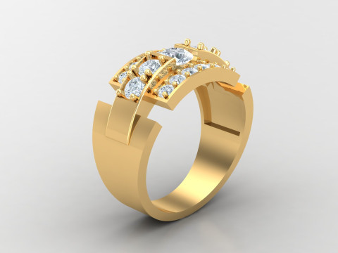 Man Ring Cad File Printing 3D-Druckmodell