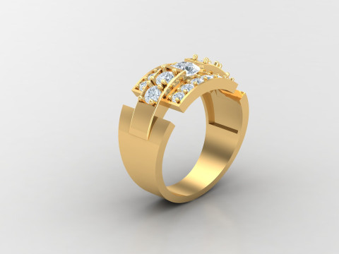 Man Ring Cad File Printing 3D-Druckmodell