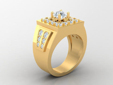 Man Ring Cad File Printing Modèles 3D en vedette
