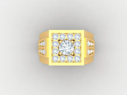 Man Ring Cad File Printing 3D Print Model