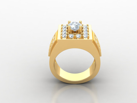 Man Ring Cad File Printing Modèles 3D en vedette